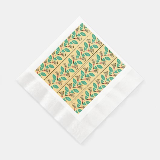 Art Deco Rodelbahn mit Aussicht Serviette (Ecke)