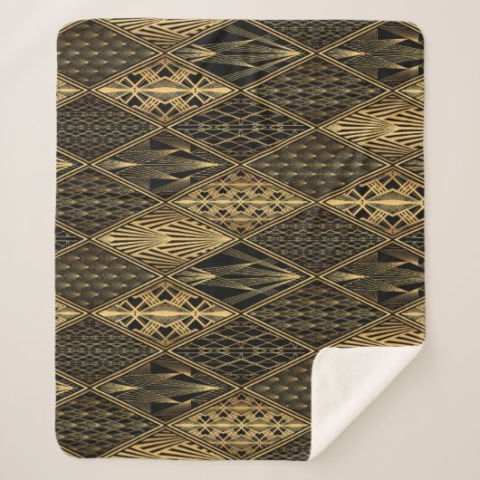 Art Deco Rodelbahn mit Aussicht Sherpadecke (Vorderseite)