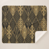 Art Deco Rodelbahn mit Aussicht Sherpadecke (Vorderseite (Horizontal))