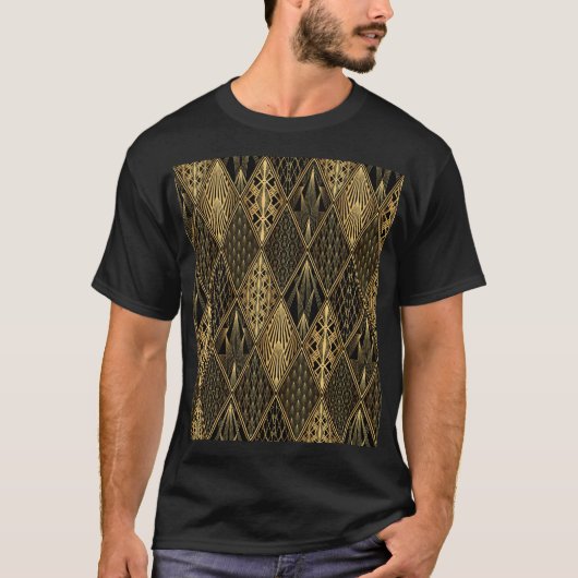 Art Deco Rodelbahn mit Aussicht T-Shirt (Vorderseite)