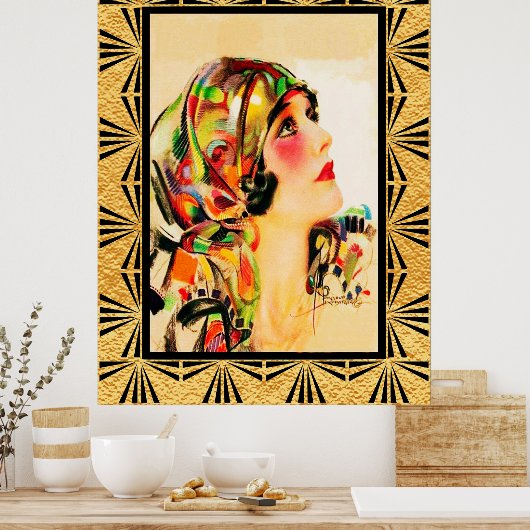 Art Deco Rolf Armstrong Poster (Küche)