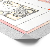 Art Deco Romantic Fashion Couple Poster (Ecke)