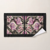 Art Deco Rosa Flamingo Badhandtuch Set (Handtuch)