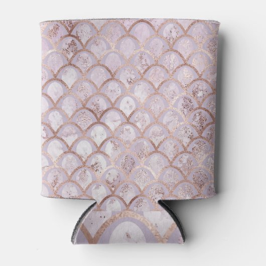 Art Deco, Rose Gold Geometric. Dosenkühler (Vorderseite)