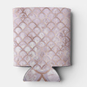 Art Deco, Rose Gold Geometric. Dosenkühler (Rückseite)