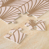 Art Deco Rose: Golden Peacock Feathers Puzzle (Seite)