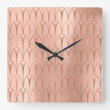 Art Deco Rose Goldene Kupfergeometrie