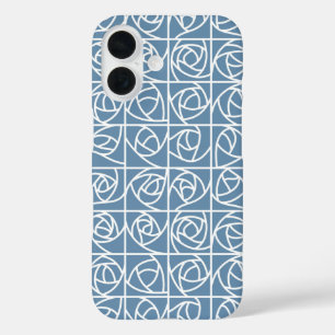 Art Deco Rose Square Stilvoll blass iPhone 16 Hülle