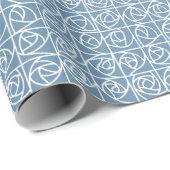 Art Deco Rose Square Stilvoll blass Geschenkpapier (Rolleneckpunkt)
