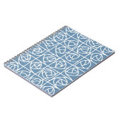 Art Deco Rose Square Stilvoll blass Notizblock (Linke Seite)