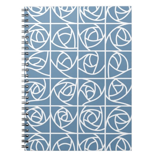 Art Deco Rose Square Stilvoll blass Notizblock (Vorderseite)