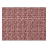 Art Deco Rose Square Stilvoll Rot Tischdecke (Vorderseite (Horizontal))