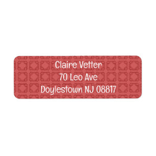 Art Deco Rote Quadrate