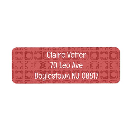 Art Deco Rote Quadrate (Vorne)