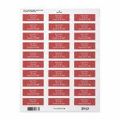 Art Deco Rote Quadrate (Vorne)