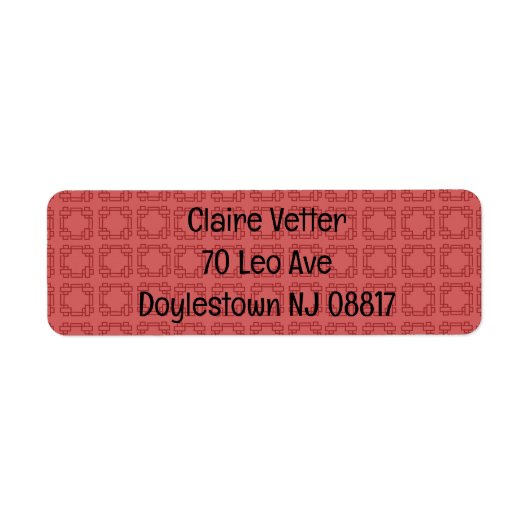 Art Deco Rote Quadrate (Vorne)