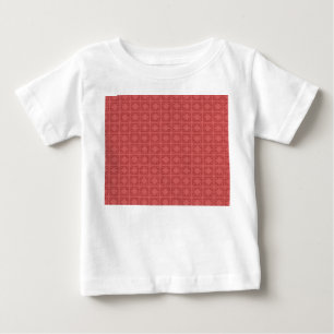 Art Deco Rote Quadrate Baby T-shirt
