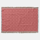Art Deco Rote Quadrate Decke (Vorderseite)