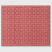 Art Deco Rote Quadrate Geschenkpapier (Flach)