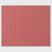 Art Deco Rote Quadrate Geschenkpapier (Flach)