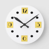 Art Deco Round Clock Runde Wanduhr (Vorderseite)