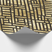 Art Deco Royal Gold Bars Geschenkpapier (Ecke)