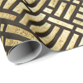 Art Deco Royal Gold Bars Geschenkpapier (Rolleneckpunkt)