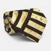 Art Deco Royal Gold Bars Krawatte (Gerollt)