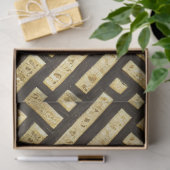 Art Deco Royal Gold Bars Seidenpapier (Geschenk)