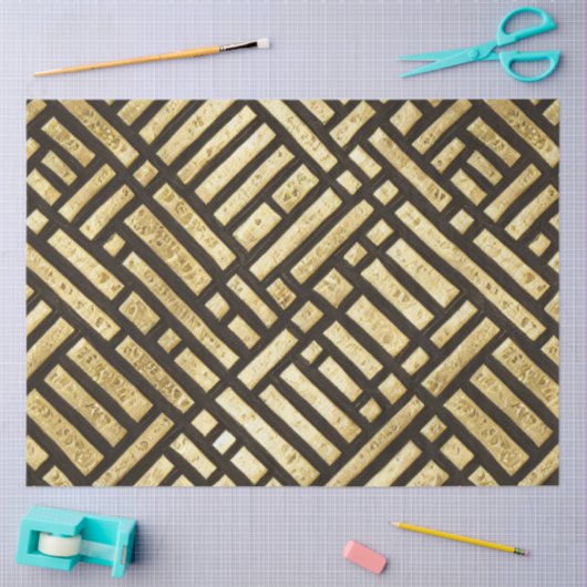 Art Deco Royal Gold Bars Seidenpapier (Basteln)