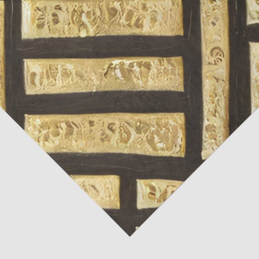 Art Deco Royal Gold Bars Seidenpapier (Ausschnitt)