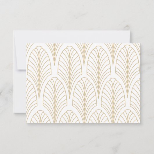 Art Deco RSVP Card (Rückseite)
