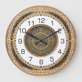 Art Deco runde Wanduhr
