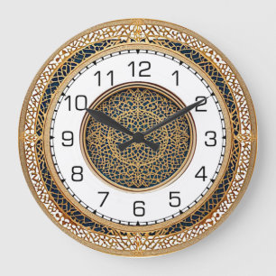 Art Deco runde Wanduhr