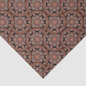 Art Deco Safari Bohemischer Star Fall Mandala Seidenpapier (Detail)