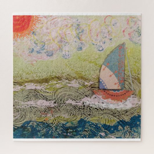 Art Deco Sailboat Puzzle (Vertikal)