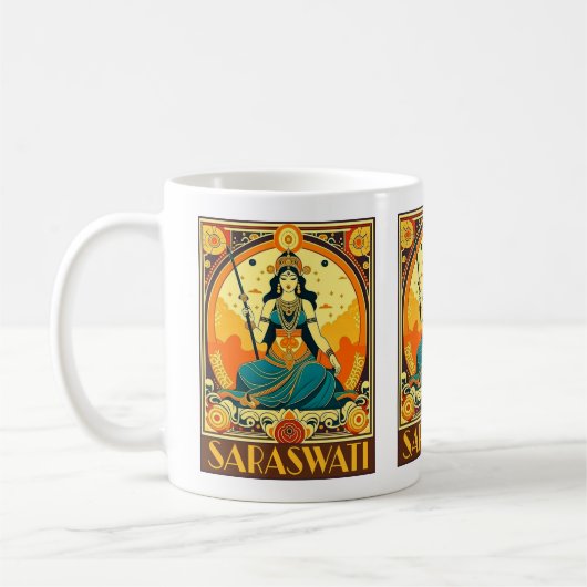 Art Deco Saraswati Kaffeetasse (Links)
