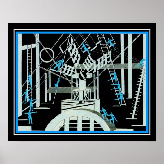 Art Deco 'Satanic Ballet' - Aleksandra Ekster 1922 Poster (Vorne)