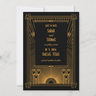Art Deco Save The Date