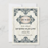 Art Deco Save the Date (Vorderseite)