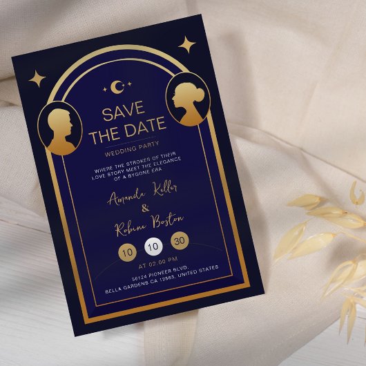 Art Deco Save the Date Einladung Hochzeit