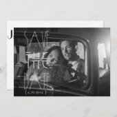 Art Deco Save the Date | Foto Einladung (Vorne/Hinten)