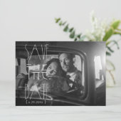 Art Deco Save the Date | Foto Einladung (Stehend Vorderseite)