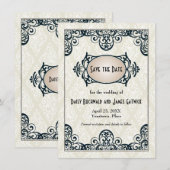 Art Deco Save-the-Date Save The Date (Vorne/Hinten)