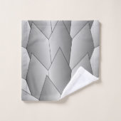 Art Deco Scales Design Grau-Badehandtuch-Set Badhandtuch Set (Waschlappen)