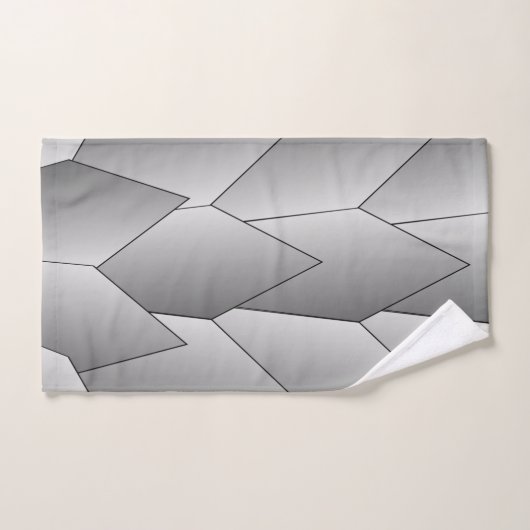 Art Deco Scales Design Grau-Badehandtuch-Set Badhandtuch Set (Handtuch)