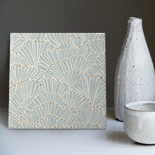 Art Deco-Schalen-Keramikfliese Fliese