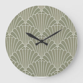 Art Deco Schalen Wanduhr