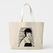 Art Deco Schauspieler Große Tote Tasche (Rückseite)