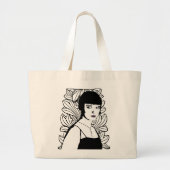 Art Deco Schauspieler Große Tote Tasche (Vorne)